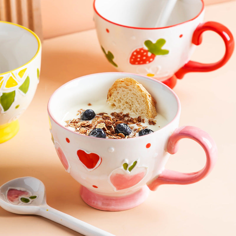 Creative Breakfast Oatmeal Milk Coffee Cup
