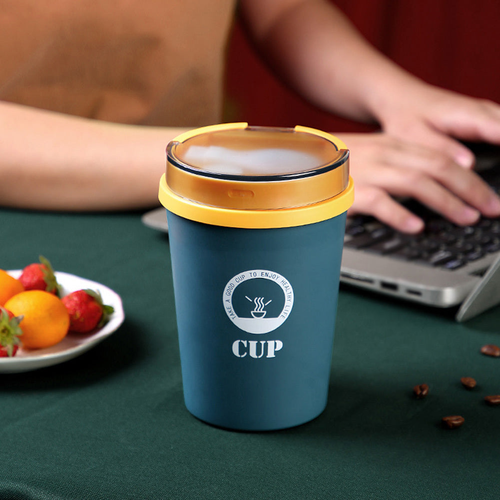 Student Office Worker Breakfast Coffee Milk Tea Cup With Spoon