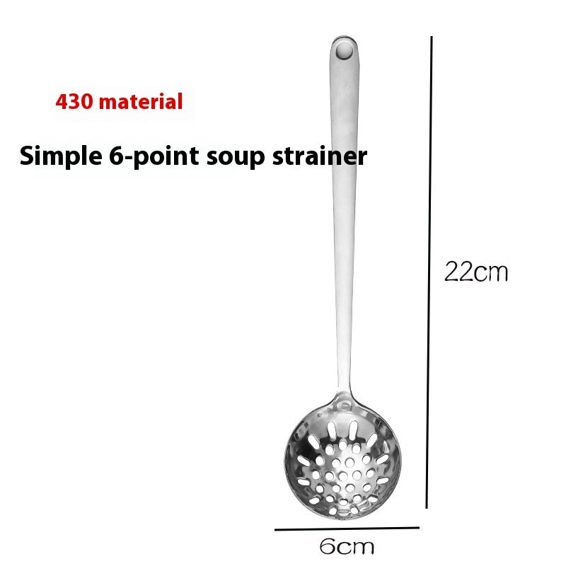 Kitchen Utensils Stainless Steel Soup Ladle Colander Household