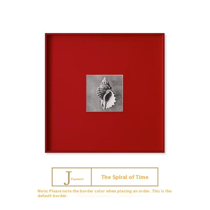 Red Minimalist Living Room Art Decorative Painting Modern Nordic Background Wall
