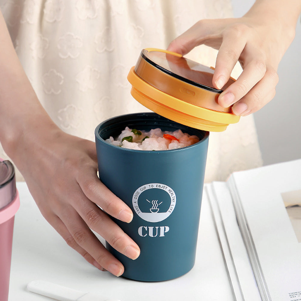 Student Office Worker Breakfast Coffee Milk Tea Cup With Spoon