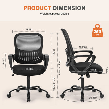 Tall Office Chair For Standing Desk With Adjustable Foot Ring,Counter Height Office Chairs