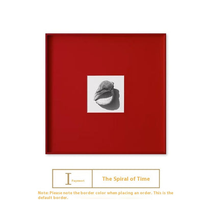 Red Minimalist Living Room Art Decorative Painting Modern Nordic Background Wall