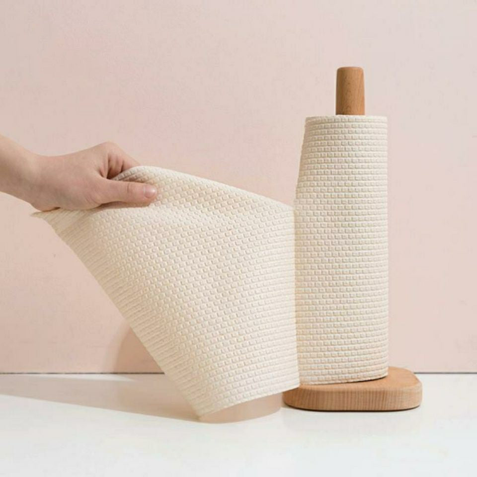 Household Beech Roll Paper Holder Kitchen Paper Holder Paper Towel Holder