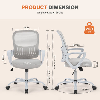 Tall Office Chair For Standing Desk With Adjustable Foot Ring,Counter Height Office Chairs