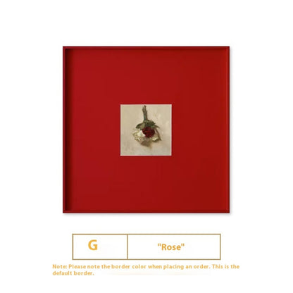 Red Minimalist Living Room Art Decorative Painting Modern Nordic Background Wall