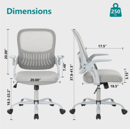 Tall Office Chair For Standing Desk With Adjustable Foot Ring,Counter Height Office Chairs