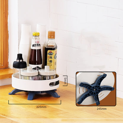 Kitchen Double-layer Rotating Seasoning Product Storage Rack
