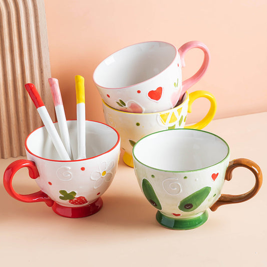 Creative Breakfast Oatmeal Milk Coffee Cup