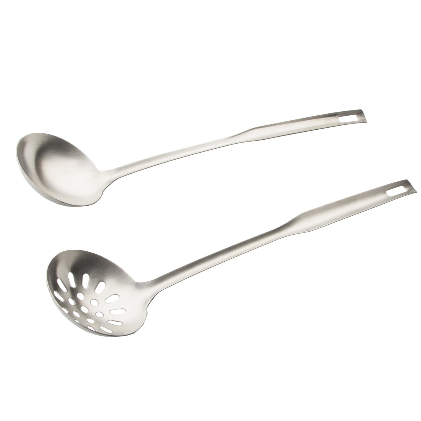Thickened Long Handle Stainless Steel Soup Ladle Colander Cooking Small Spatula Slotted Turner