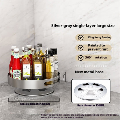 Kitchen Double-layer Rotating Seasoning Product Storage Rack