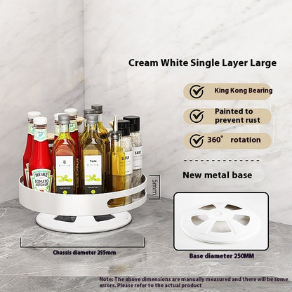 Kitchen Double-layer Rotating Seasoning Product Storage Rack