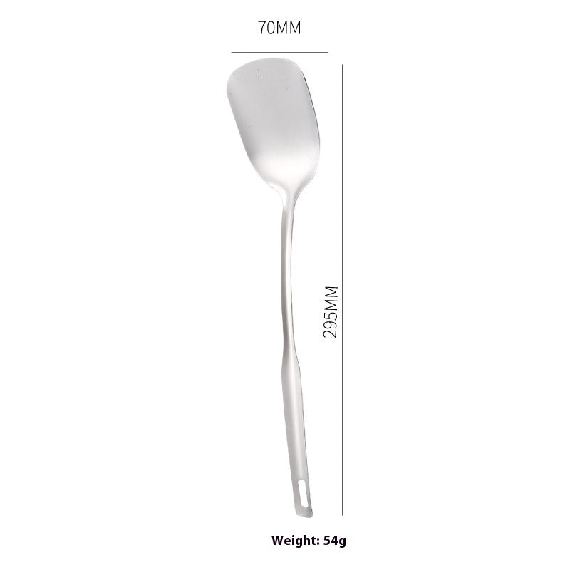 Thickened Long Handle Stainless Steel Soup Ladle Colander Cooking Small Spatula Slotted Turner